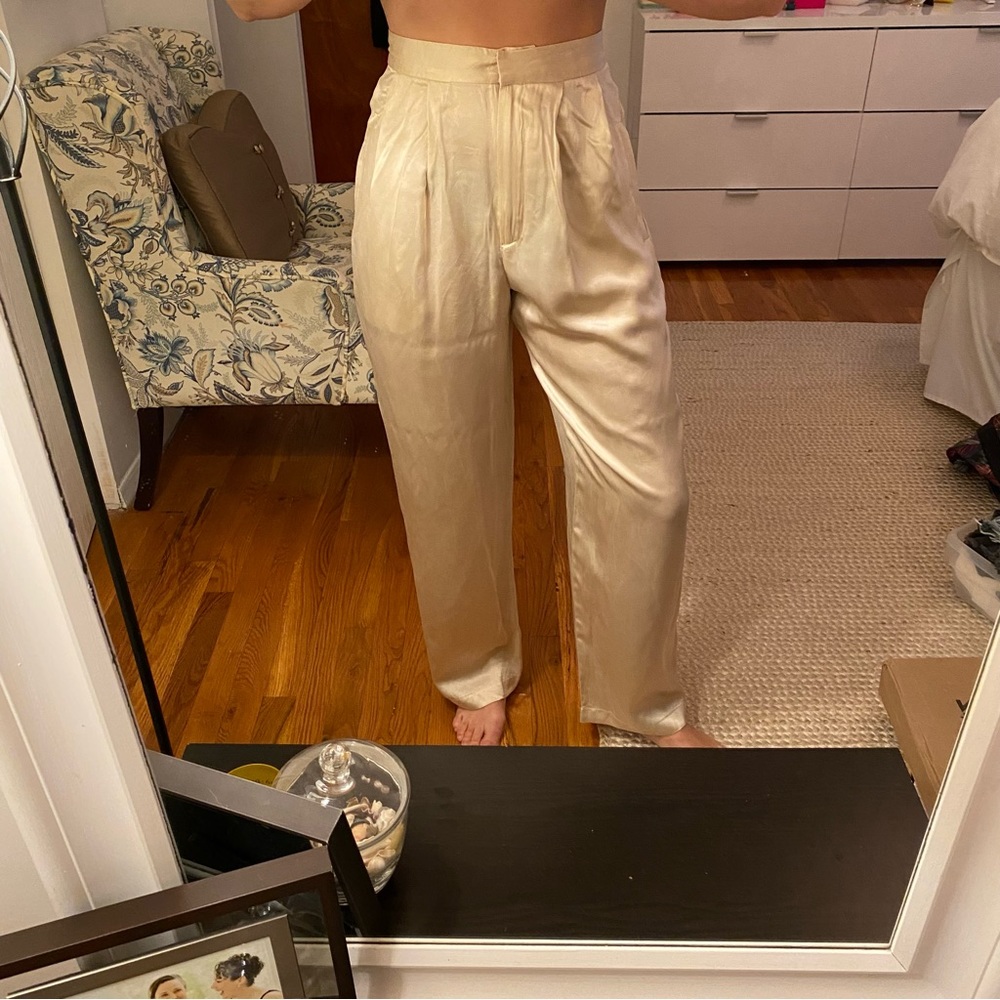 Reformation Satin Pants